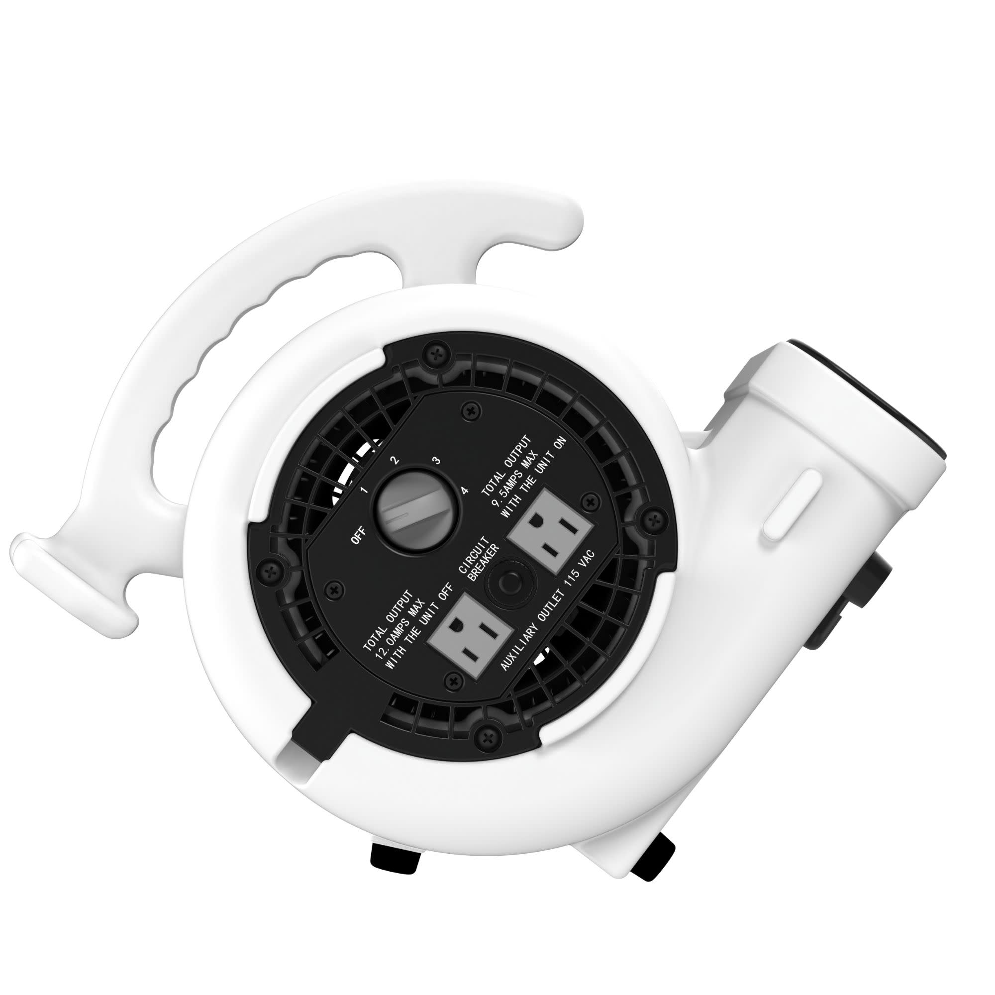 Lasko Super Fan Max 13 Air Mover Fan: 4-Speed. High Velocity. 2 Outlets. White - Image 17