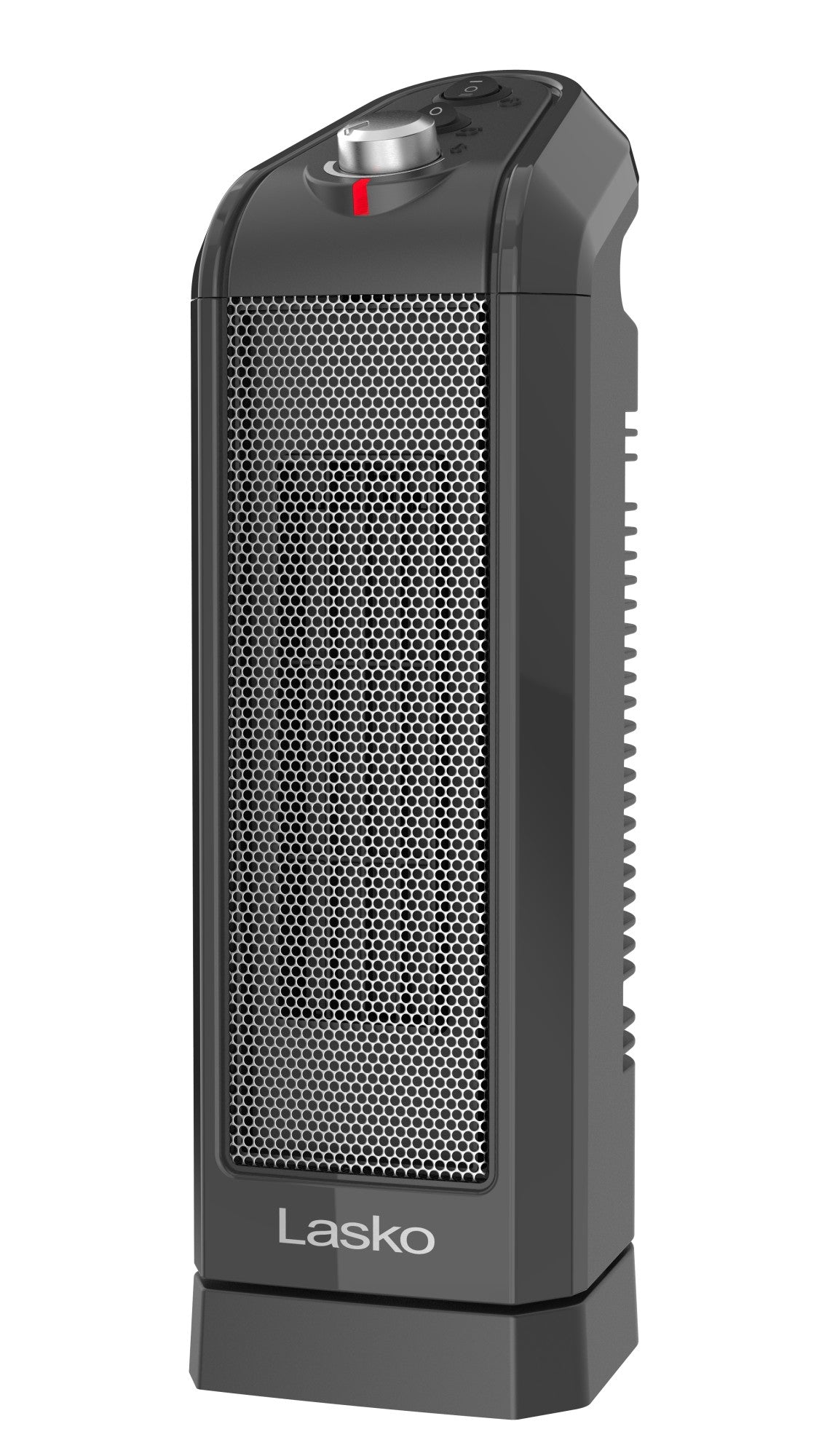 Lasko 16 Ceramic Tower Space Heater: Oscillating. 2 Heat Settings. Thermostat. Gray