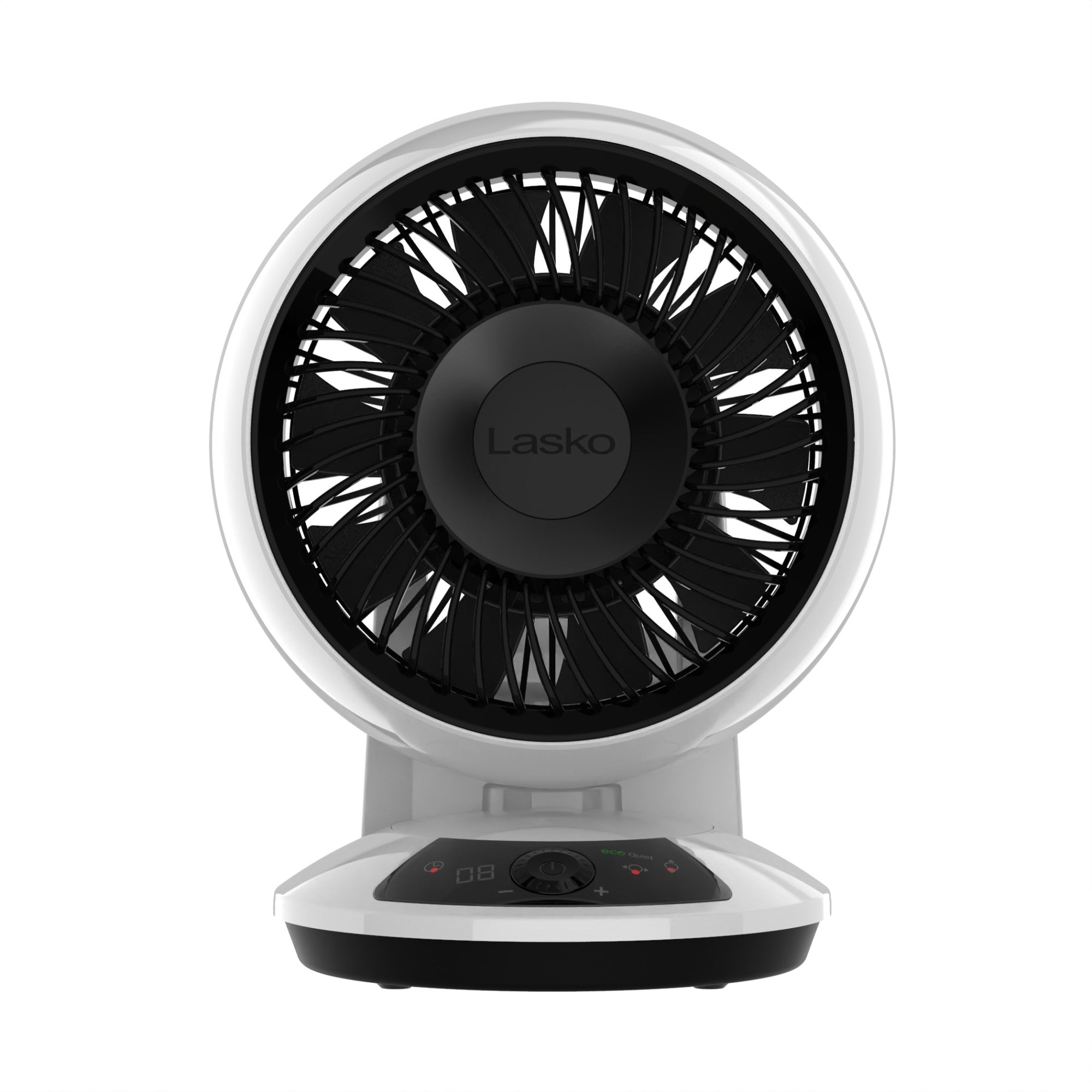 Lasko Whirlwind 7 DC Table Fan: Dual Oscillation. 12-Speed. Remote. White - Image 3