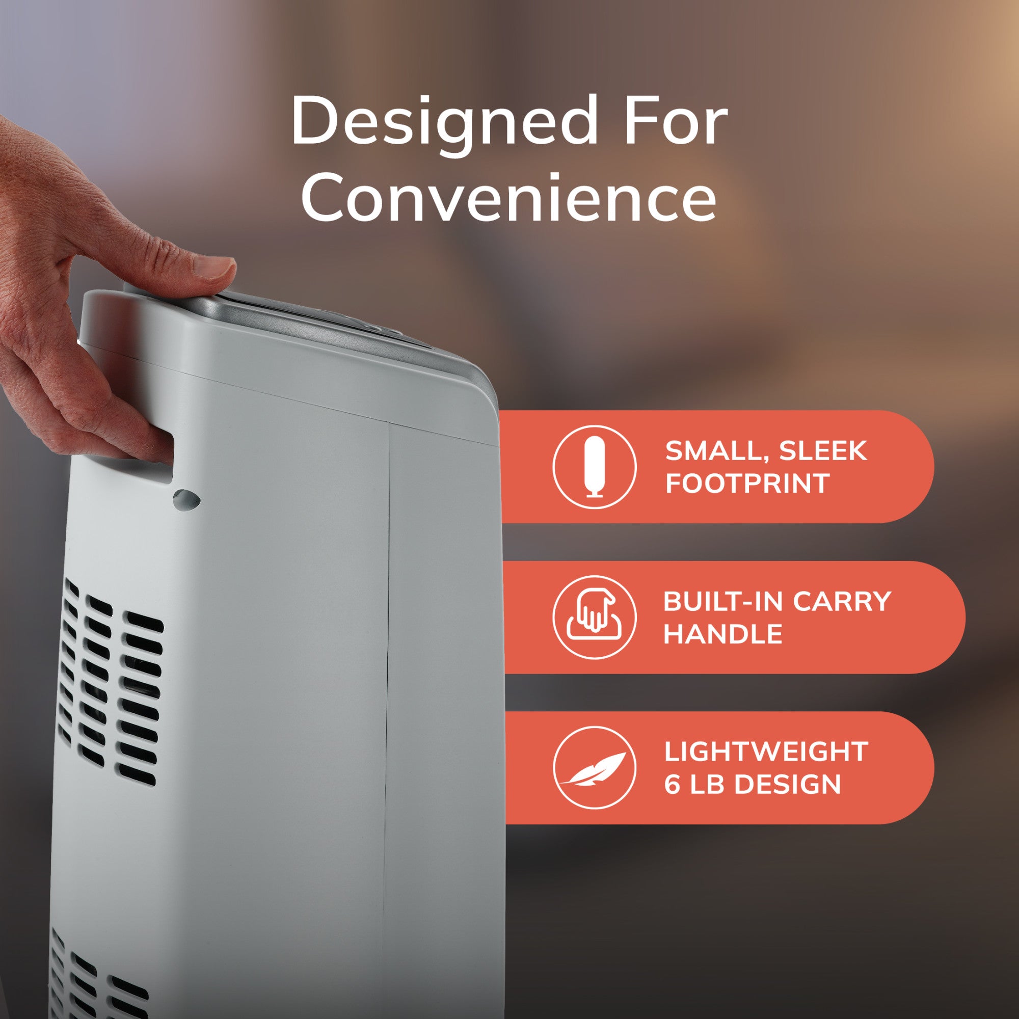 Lasko 23 Ceramic Tower Space Heater: Oscillating. 2 Heat Settings. Timer. Thermostat. White - Image 6