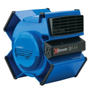 Lasko X-Blower 11 Air Mover Blower Fan: 3-Speed. High Velocity. 1 Outlet. Blue