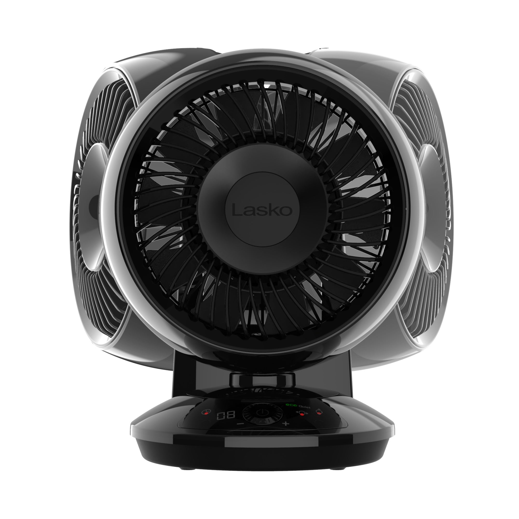Lasko Whirlwind 7 DC Table Fan: Dual Oscillation. 12-Speed. Remote. Black - Image 8