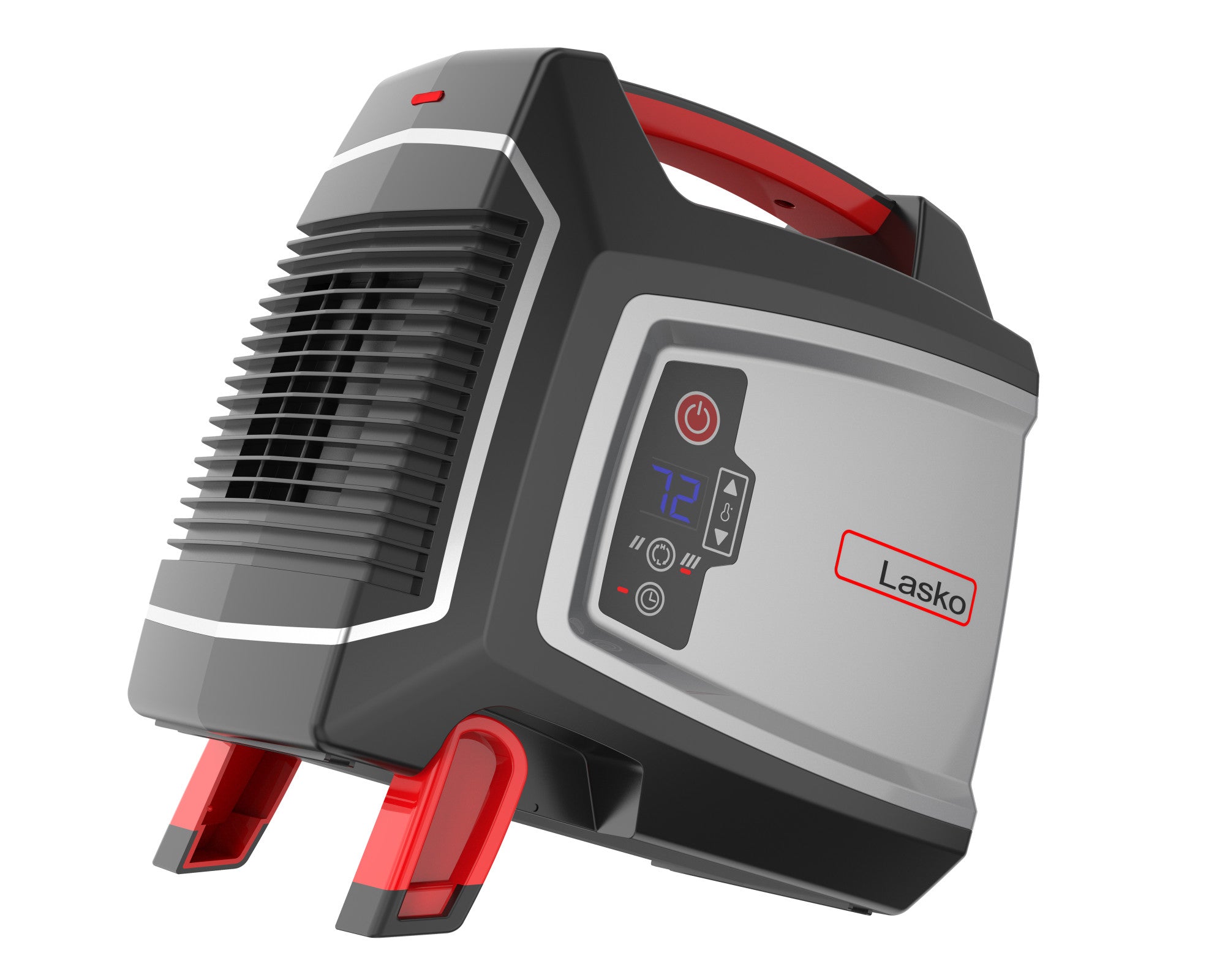 Lasko 12 Ceramic Utility Space Heater: 2 Heat Settings. Timer. Thermostat. Black - Image 4