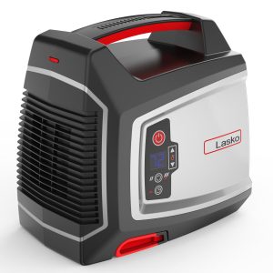 Lasko 12 Ceramic Utility Space Heater: 2 Heat Settings. Timer. Thermostat. Black