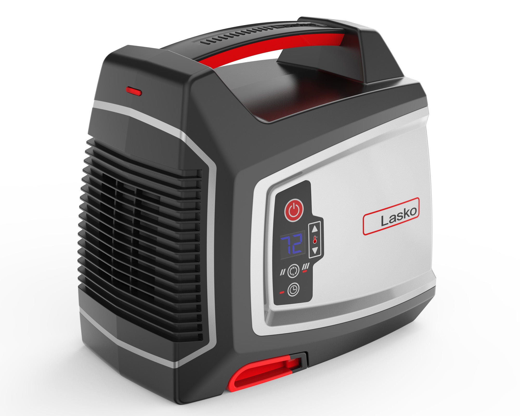 Lasko 12 Ceramic Utility Space Heater: 2 Heat Settings. Timer. Thermostat. Black
