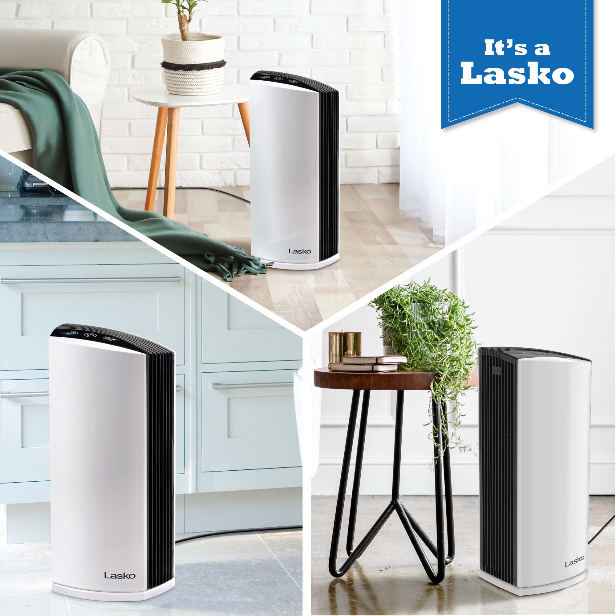 Lasko True HEPA Room Air Purifier with Timer. LP300. White - Image 7