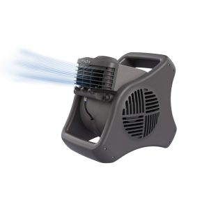 Lasko Misto 15 Outdoor Misting Fan: 3-Speed. Pivoting. Powered Louvers. Black