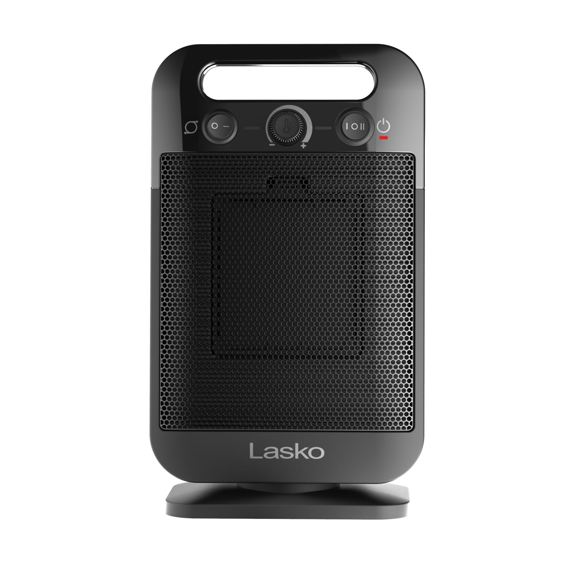 Lasko MyHeat-GO 13 Ceramic Tower Space Heater: Oscillating. 2 Heat Settings. Thermostat. Black - Image 8