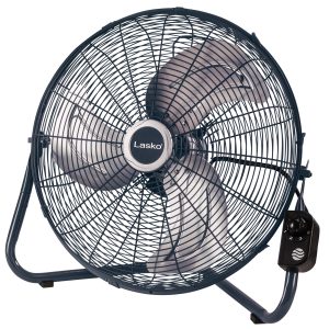 Lasko 20 High Velocity Floor Fan: Wall Mount. 3-Speed. Pivoting. Gray
