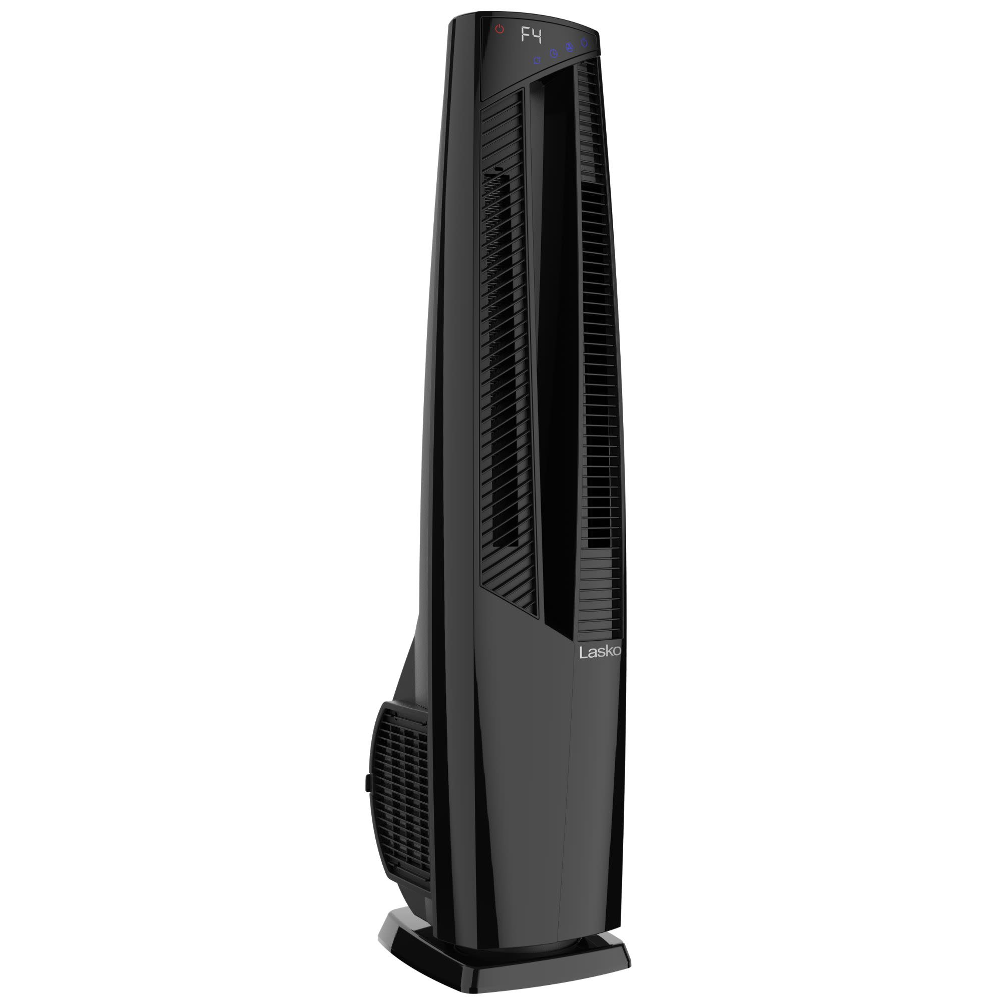 Lasko DUO Comfort 38 DC Tower Fan and Ceramic Space Heater: Oscillating. 3 Heat Settings. 4 Fan Speeds. Remote. Timer. Tip-Over Switch. Black - Image 2