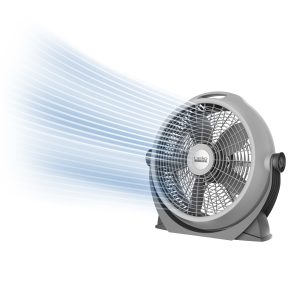 Lasko Wind Machine 20 Air Circulator Fan: 3-Speed. 360° Airflow. Gray