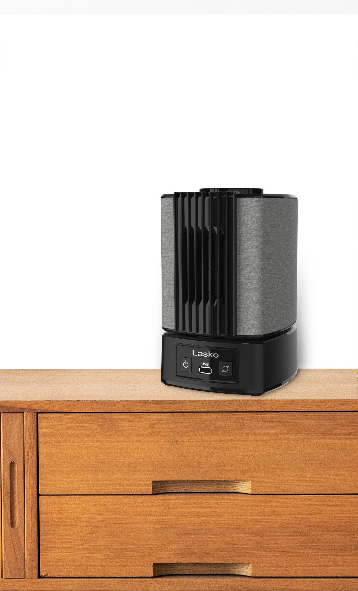 Lasko SlumberBreeze 8 Table Fan with White Noise: Oscillating. 2-Speed. Black - Image 15