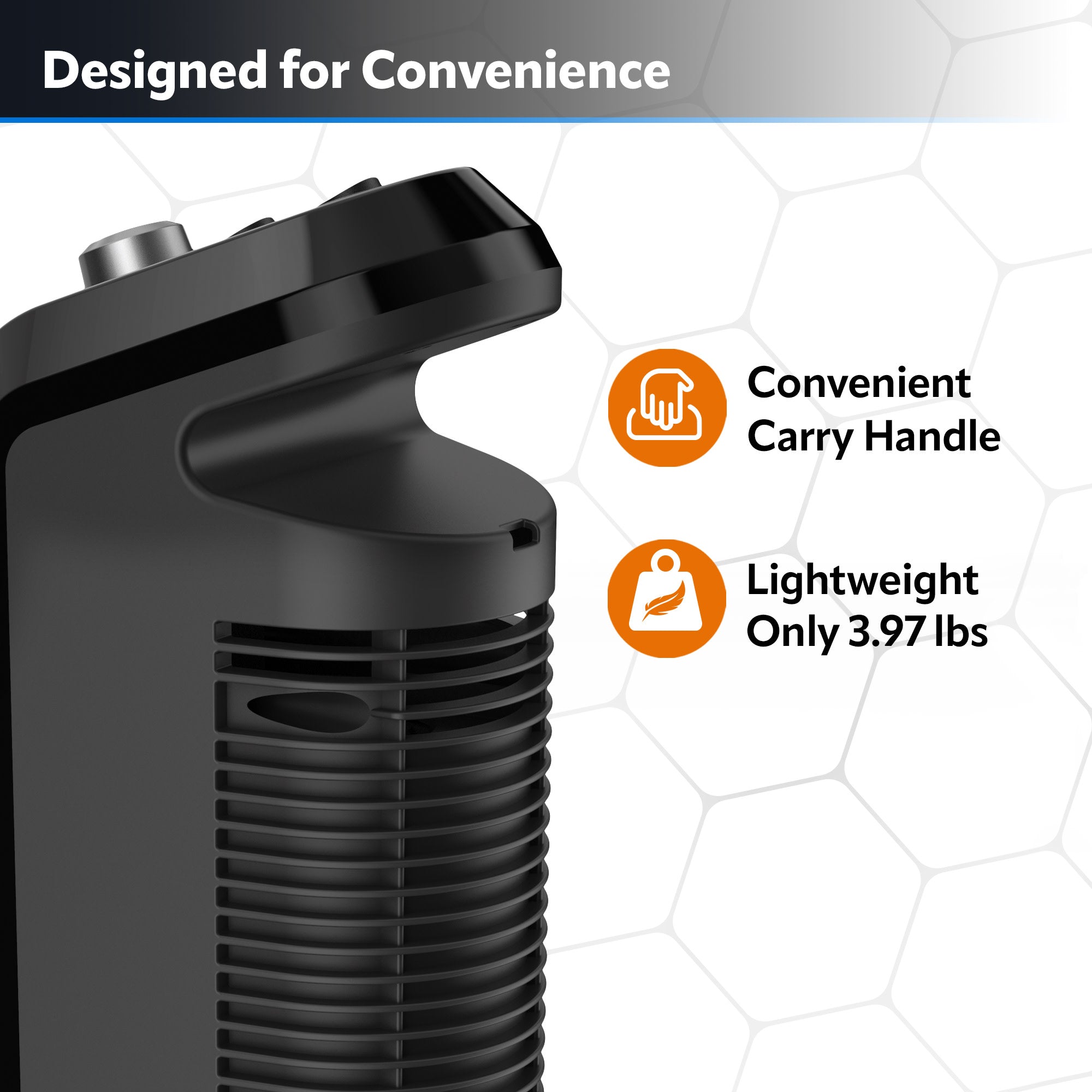 Lasko 16 Ceramic Tower Space Heater: Oscillating. 2 Heat Settings. Thermostat. Gray - Image 6