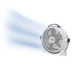 Lasko Wind Machine 20 Air Circulator Fan: 3-Speed. 360° Directional Airflow. Gray