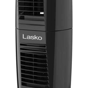 Lasko Wind Tower 12 Table Fan: Oscillating. 2-Speed. Pivoting. Black