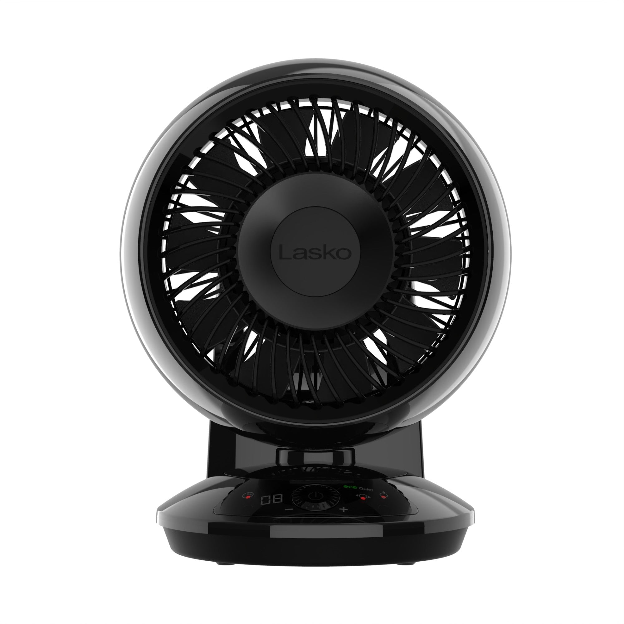Lasko Whirlwind 7 DC Table Fan: Dual Oscillation. 12-Speed. Remote. Black - Image 3