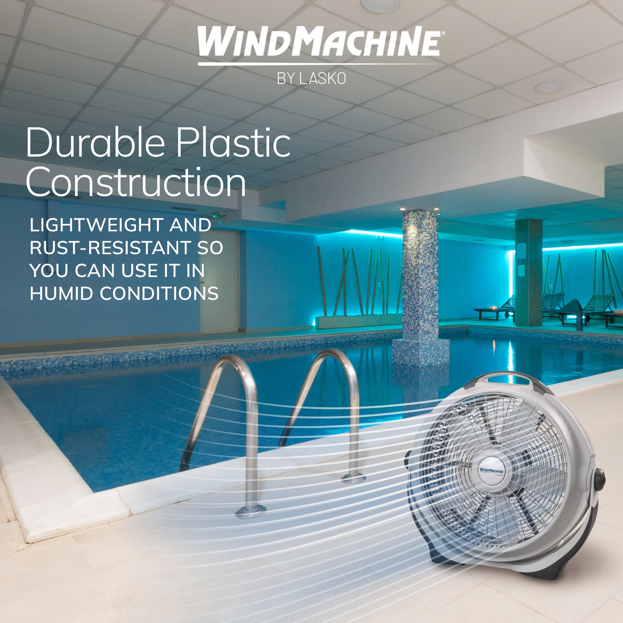 Lasko Wind Machine 20 Air Circulator Fan: 3-Speed. Pivoting. Gray - Image 5