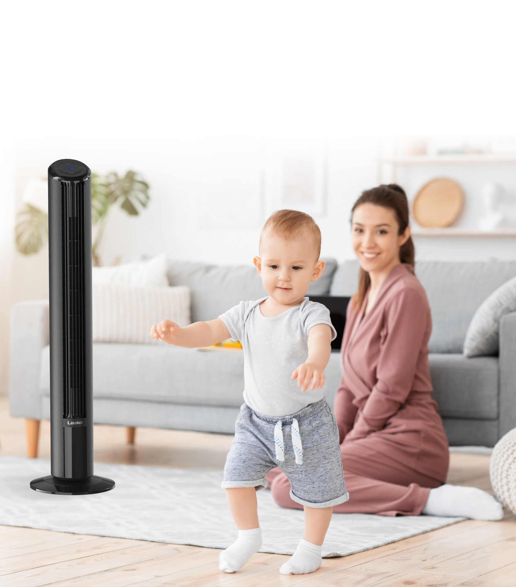 Lasko SlimForce 42 Tower Fan: Oscillating. 4-Speed. Remote. Timer. Black - Image 15