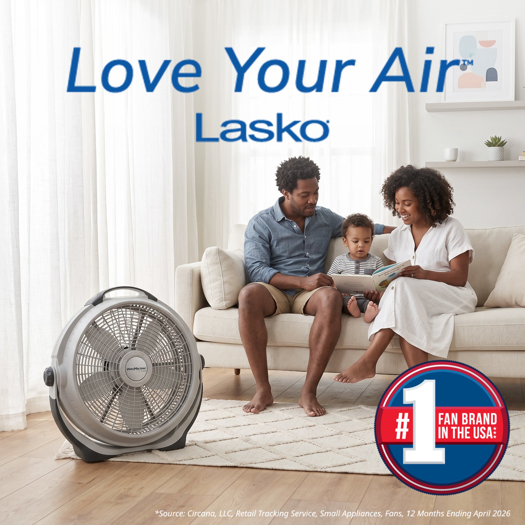 Lasko Wind Machine 20 Air Circulator Fan: 3-Speed. Pivoting. Gray - Image 8