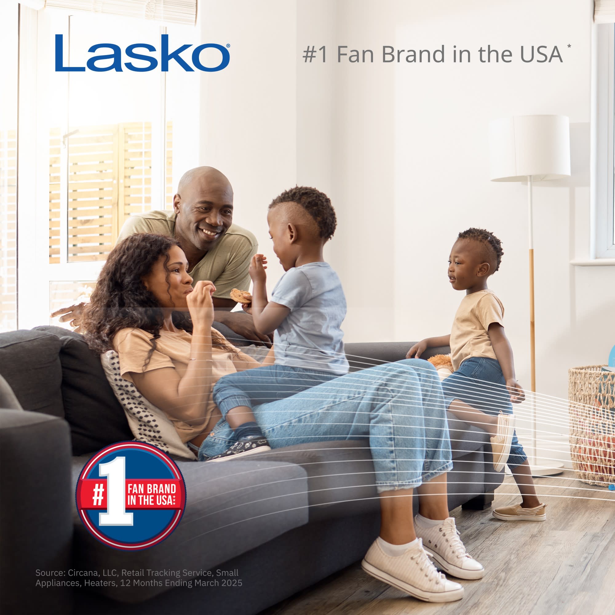 Lasko 20 Air Circulator Fan: Wall Mount. 3-Speed. Pivoting. Silver - Image 2