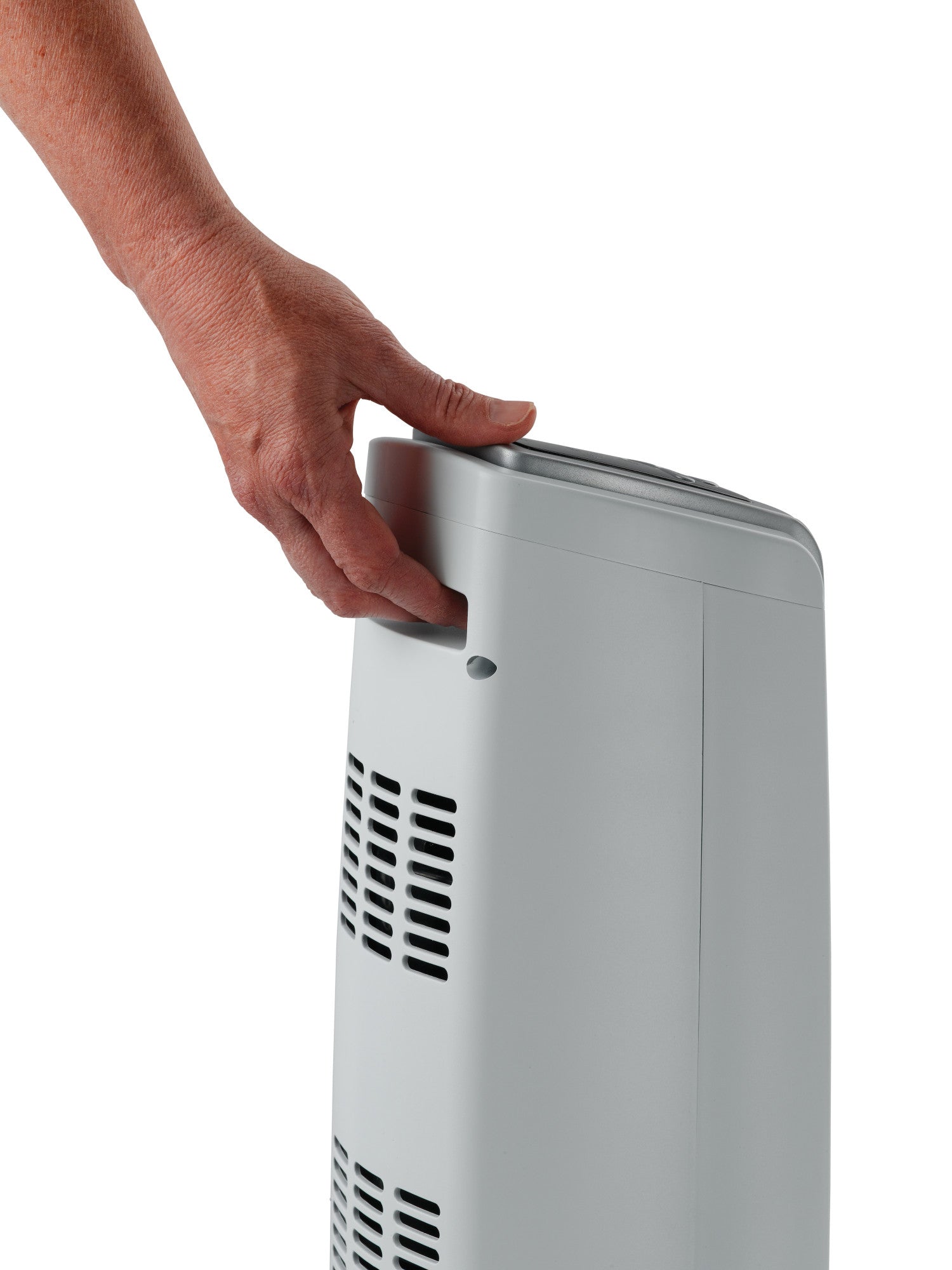Lasko 23 Ceramic Tower Space Heater: Oscillating. 2 Heat Settings. Timer. Thermostat. White - Image 10