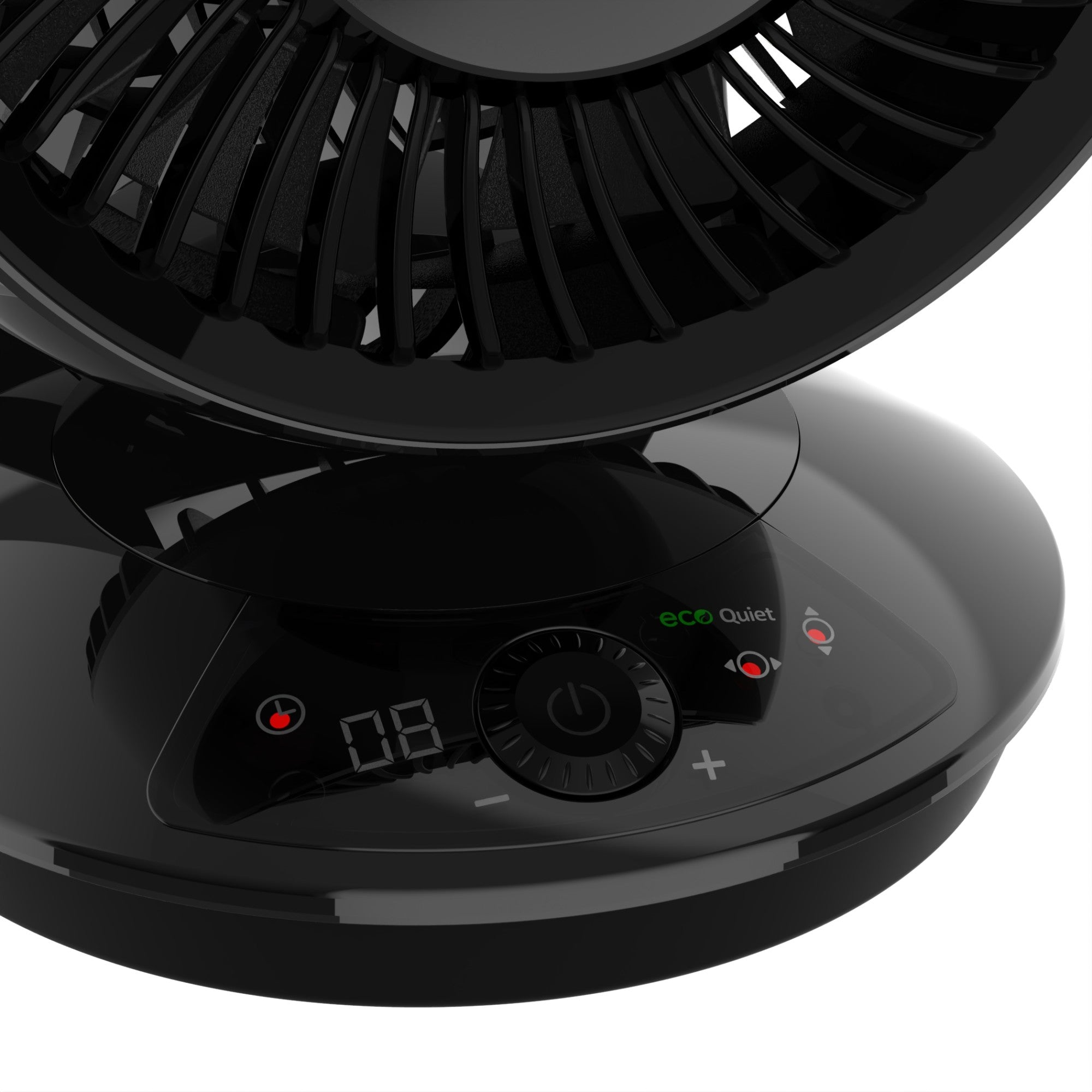 Lasko Whirlwind 7 DC Table Fan: Dual Oscillation. 12-Speed. Remote. Black - Image 4